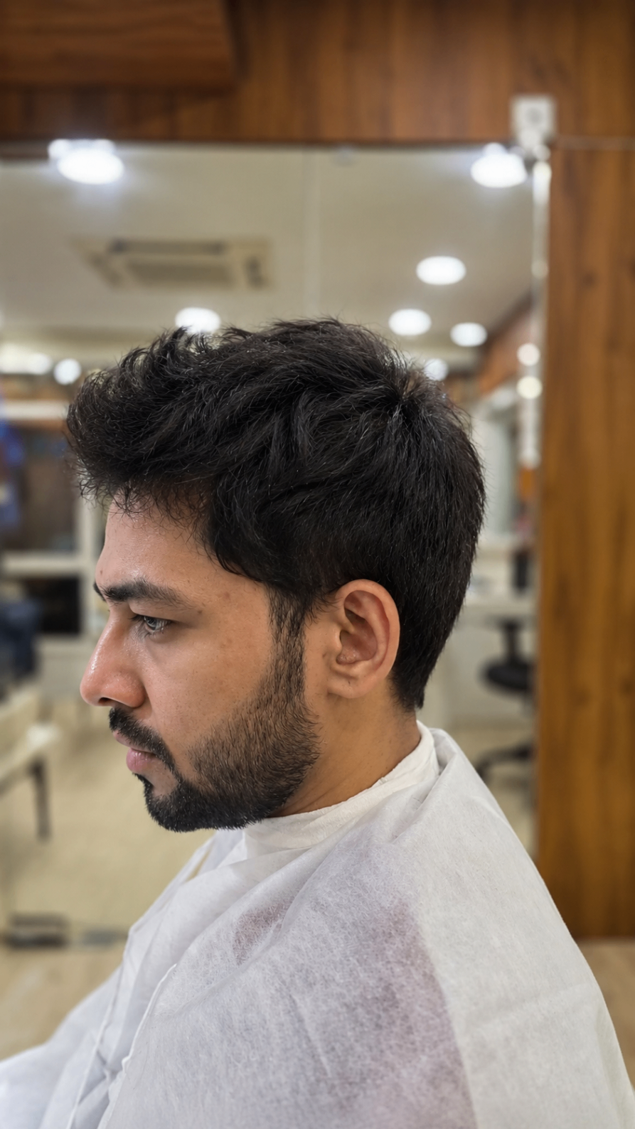 Men's Skin Fade — before
