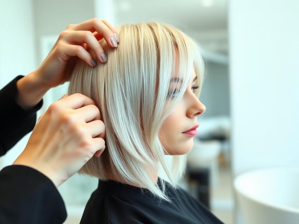 Precision signature haircut at Scissors & Comb